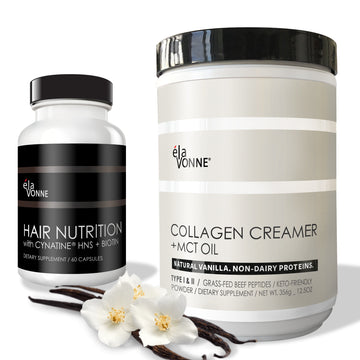 Collagen Creamer + MCT Oil & Hair Nutrition Vitamins